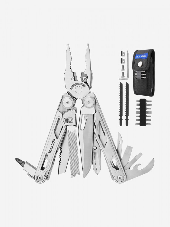 Мультиинструмент складной Rocktol, 29 функций, нейлоновый чехол