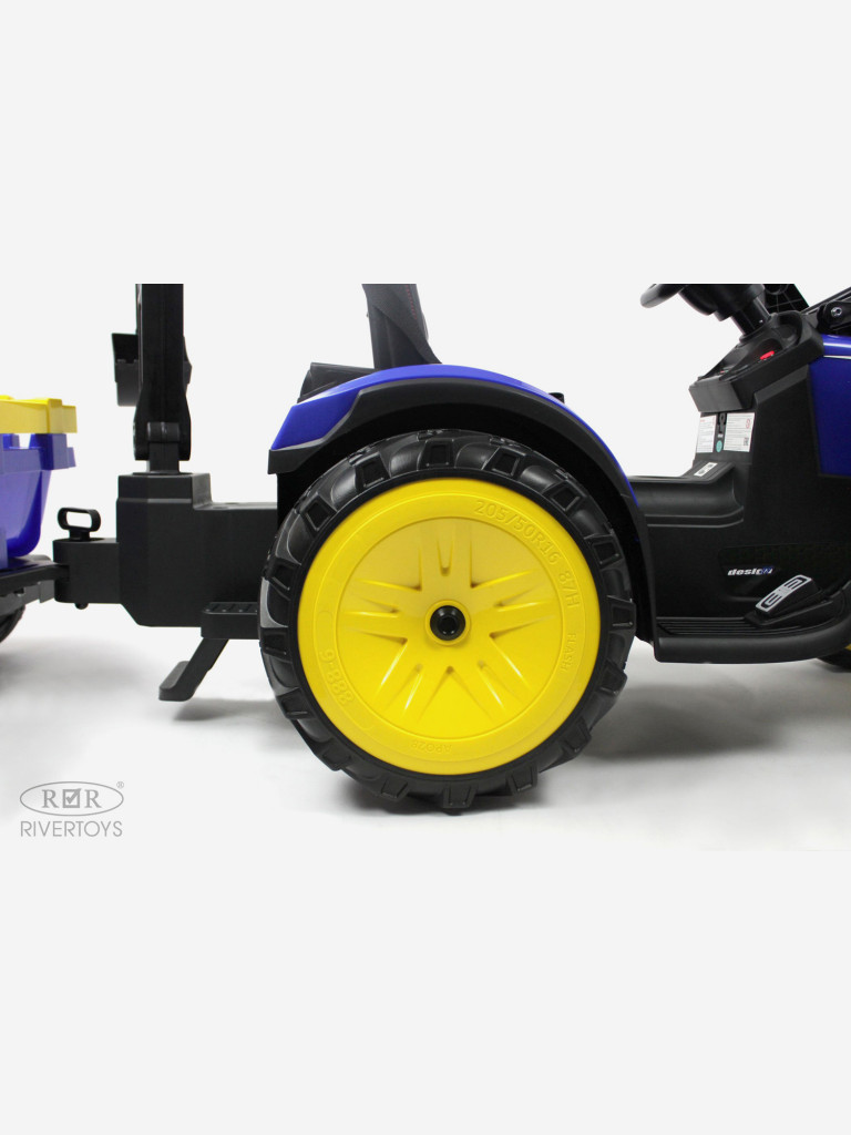 Детский электромобиль RIVERTOYS экскаватор-погрузчик A777MP