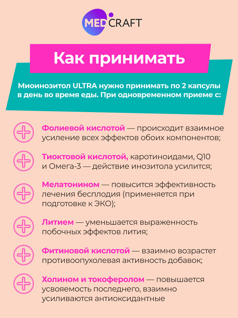 Инозитол Ультра MedCraft, 60 капс.