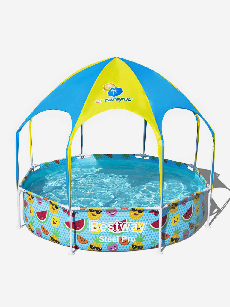 BESTWAY Бассейн каркасный с навесом, 244х51см, 1688л, арт.56432