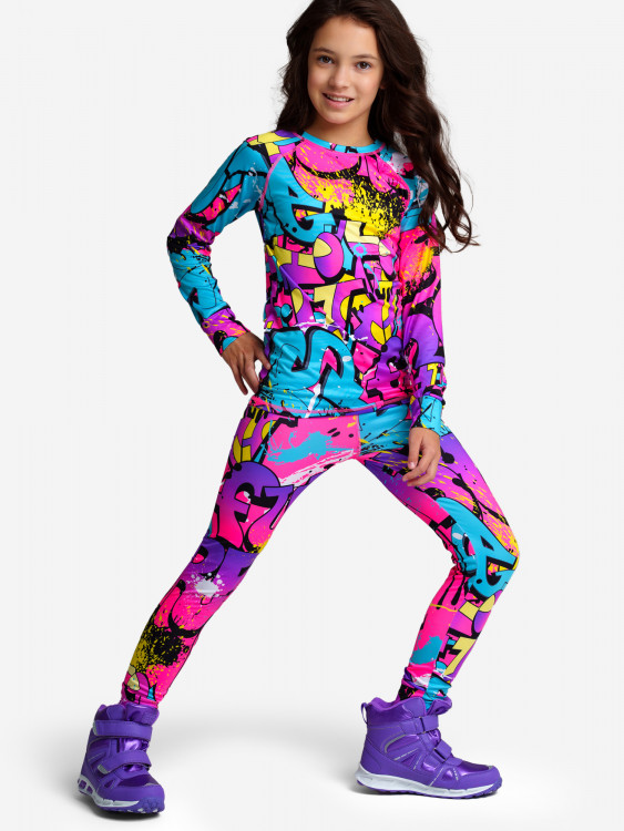 Термокомплект для девочек: брюки, толстовка PlayToday