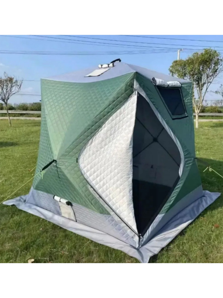 Зимняя палатка Terbo-Mir 2016 трехслойная мобильная баня для кемпинга и рыбалки
