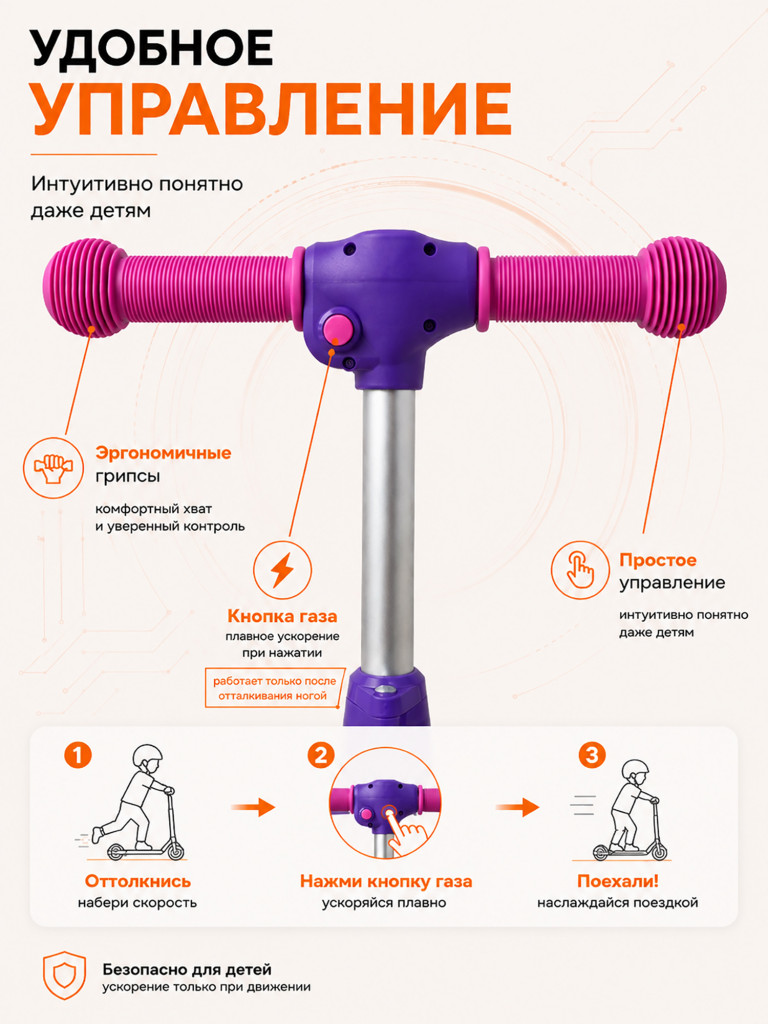 Электросамокат Samik Kids