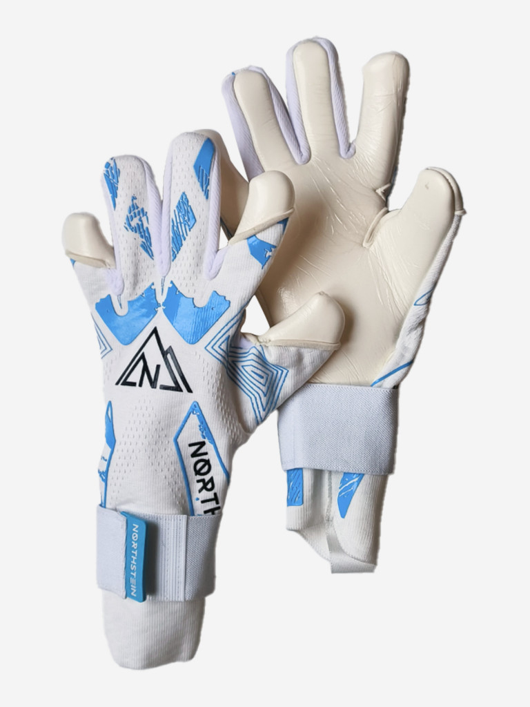 Вратарские перчатки Northstein Evolyx Pro CL4, бело-голубые