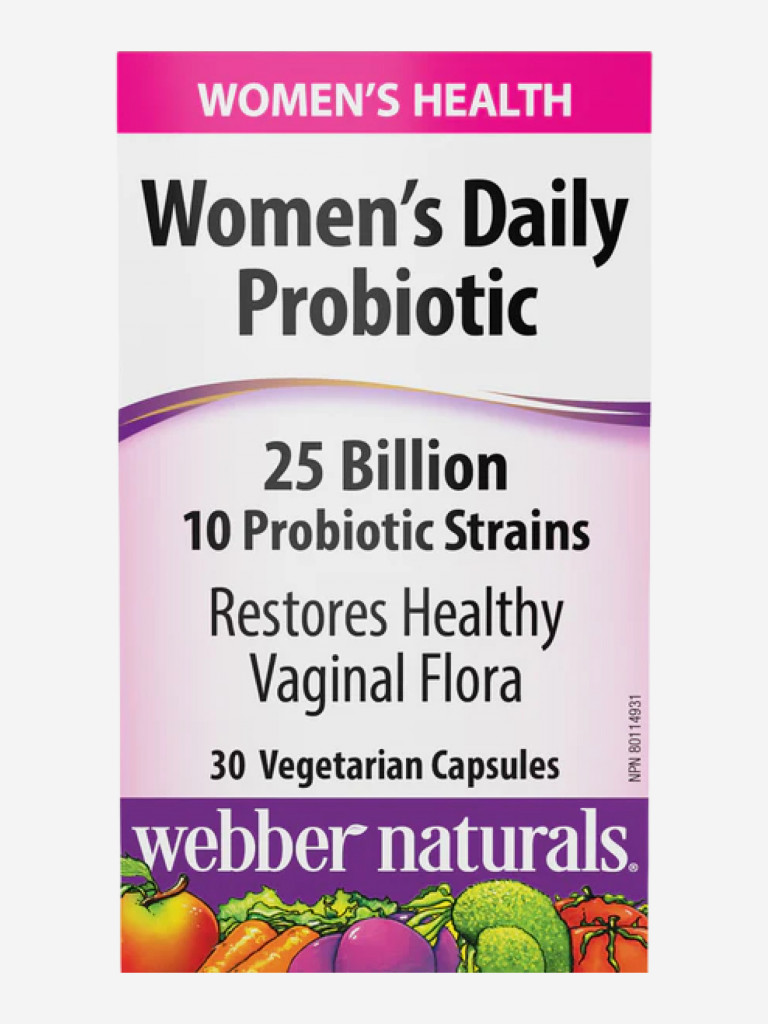 Webber Naturals Женский ежедневный пробиотик, 30 капс