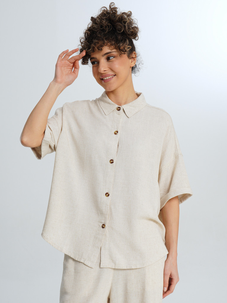 Рубашка с коротким рукавом женская Roxy Beachy Nostalgia