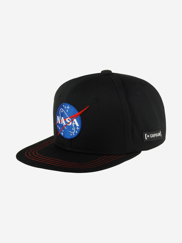 Бейсболка с прямым козырьком CAPSLAB CL/NASA/1/US2 NASA (черный)