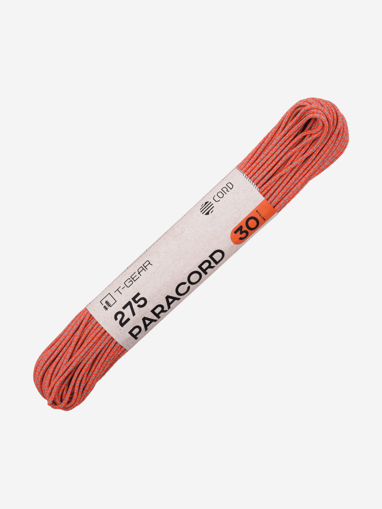 Паракорд 275 T-Gear x CORD nylon 30м (Orange Grey Snake)