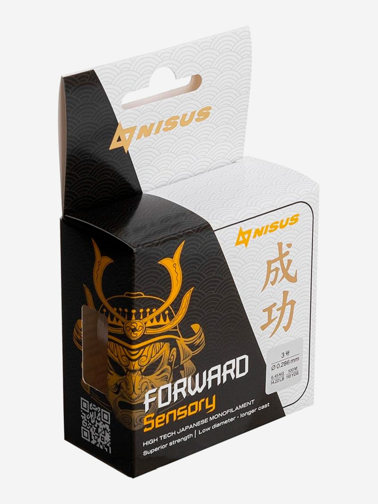 Леска для рыбалки Nisus FORWARD Sensory Nylon 0,286мм, 100м, 6,45кг, прозрачный