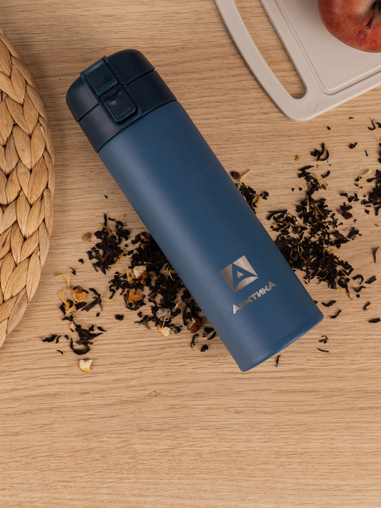 Термокружка вакуумная Арктика, 470 мл, со съемным ситечком, нордик