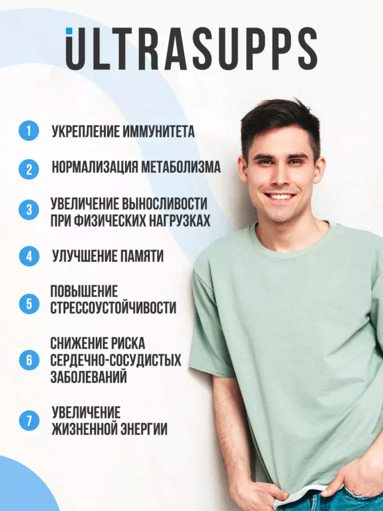 Комплекс витаминов UltraSupps, 30 капсул, для мужчин