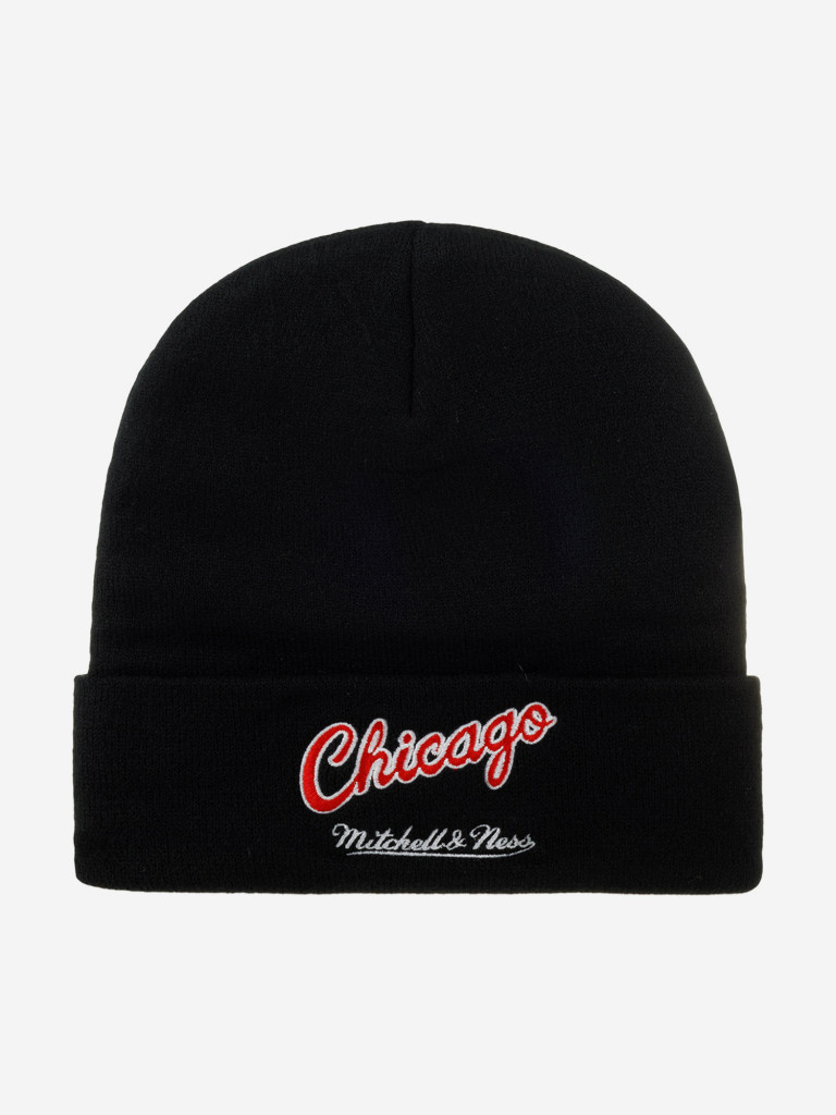 Шапка с отворотом MITCHELL NESS KTCFSH22022-CBUBLCK Chicago Bulls NBA (черный)