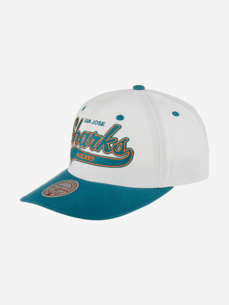 Бейсболка MITCHELL NESS HHSS7286-SJSYYPPPWHIT San Jose Sharks NHL (голубой)
