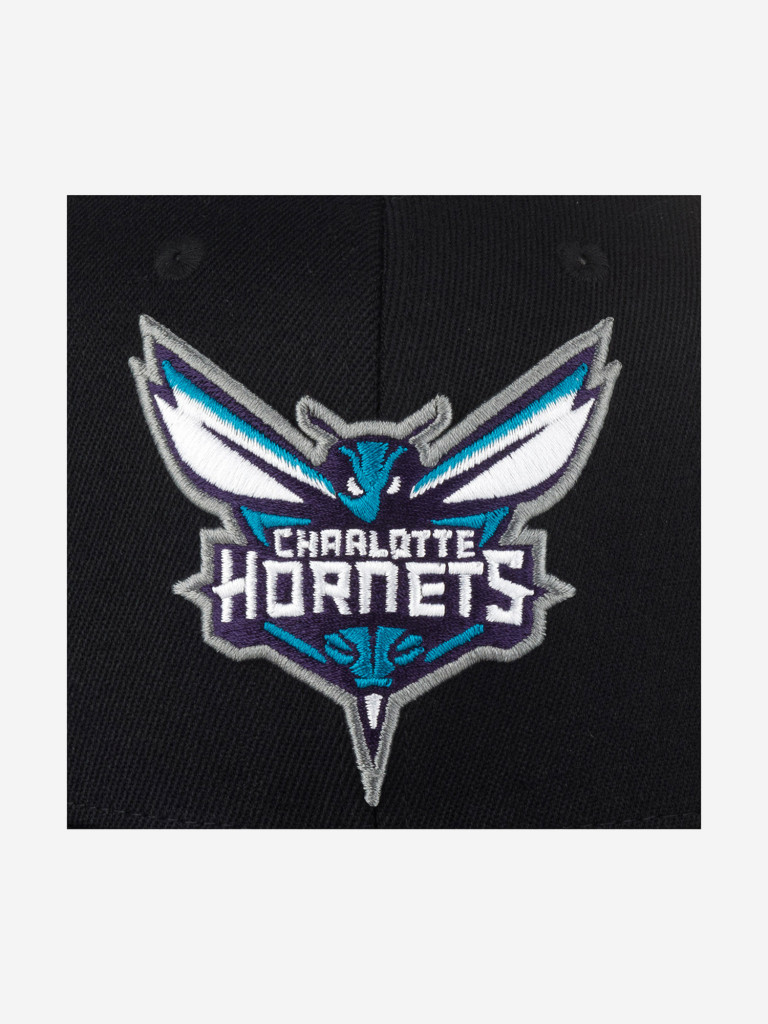 Бейсболка MITCHELL NESS HHSSINTL1245-CHOBLCK Charlotte Hornets NBA (черный)
