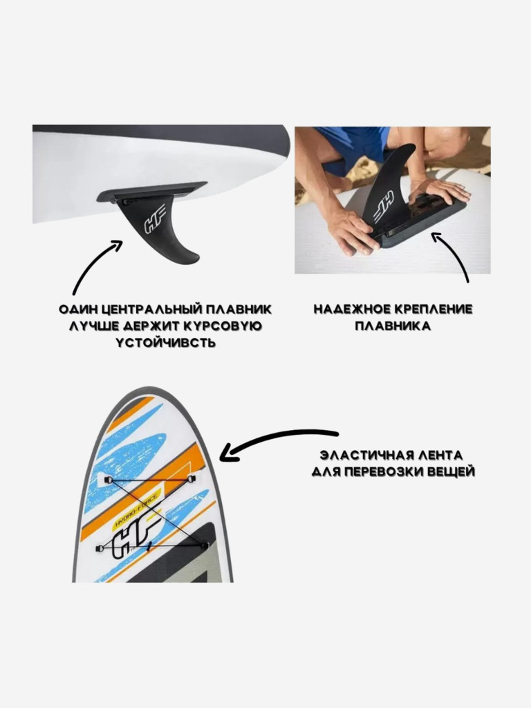 SUP-доска-каяк Bestway 65341 "White Cap" 305х84х12см