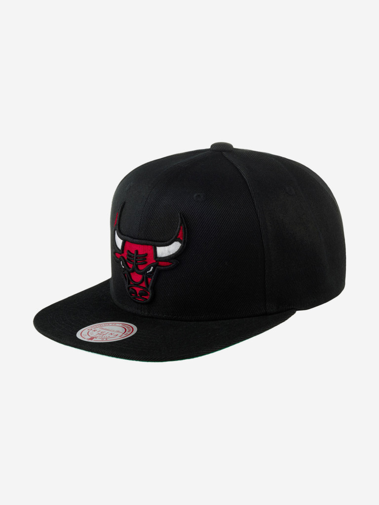 Бейсболка с прямым козырьком MITCHELL NESS HHSS6044-CBUYYPPPBLCK Chicago Bulls NBA (черный)