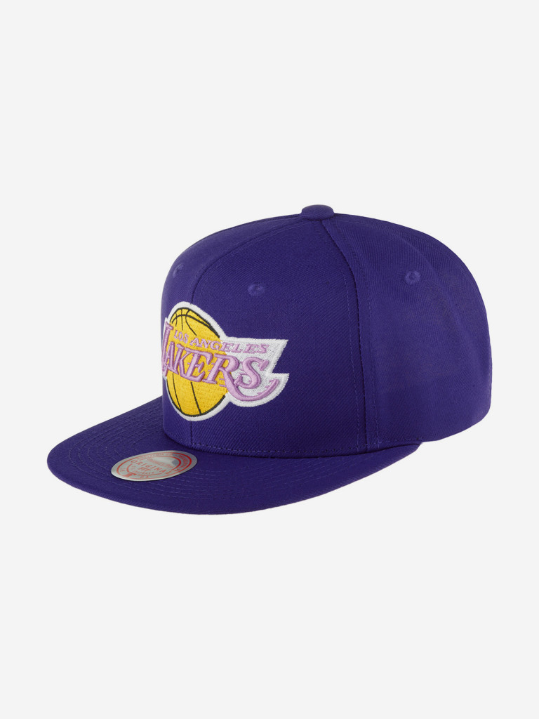 Бейсболка с прямым козырьком MITCHELL NESS 6HSSDX21128-LALPURP Los Angeles Lakers NBA (фиолетовый)