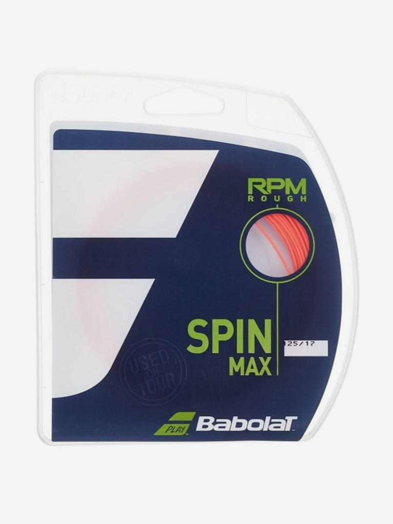 Струна теннисная моноволокно Babolat RPM ROUGH 12M, флуоресцентно красный (201), 130