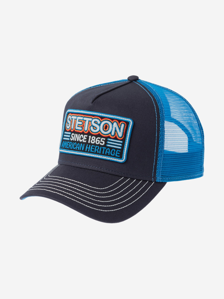 Бейсболка с сеточкой STETSON 7761182 TRUCKER CAP GLOW IN THE DARK (синий)