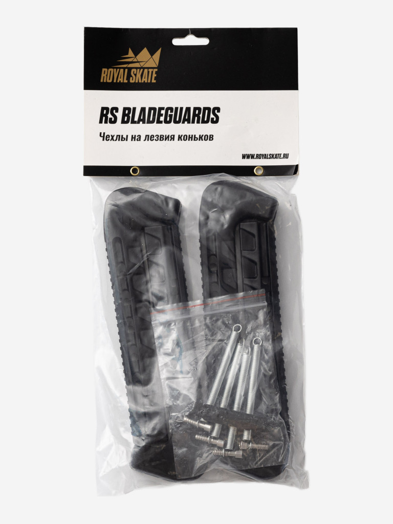 TM ROYAL SKATE Чехлы для лезвий коньков черный цвет, универсальный размер
