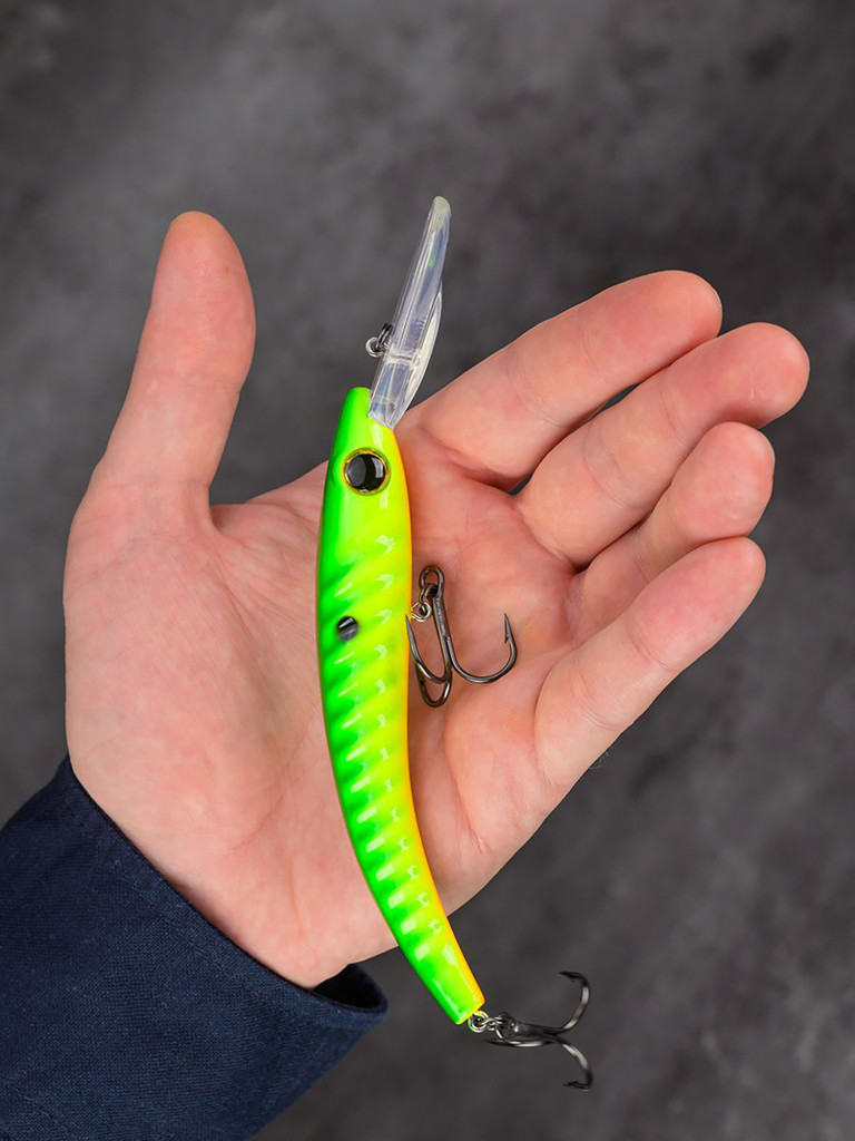 Воблер Akara Deep Snoop 120F минноу плавающий для троллинга на щуку, судака, сома 21гр A31