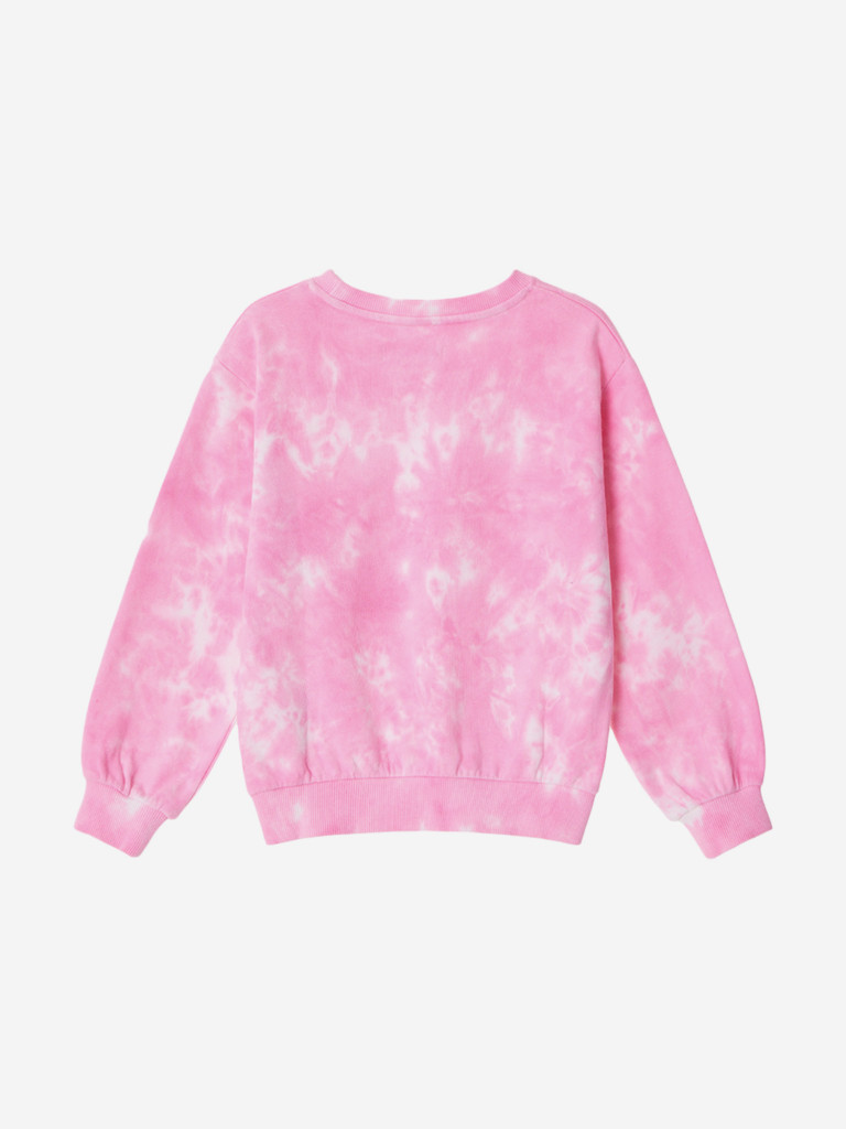 Свитшот с принтом tie dye для девочек TOTTI KIDS