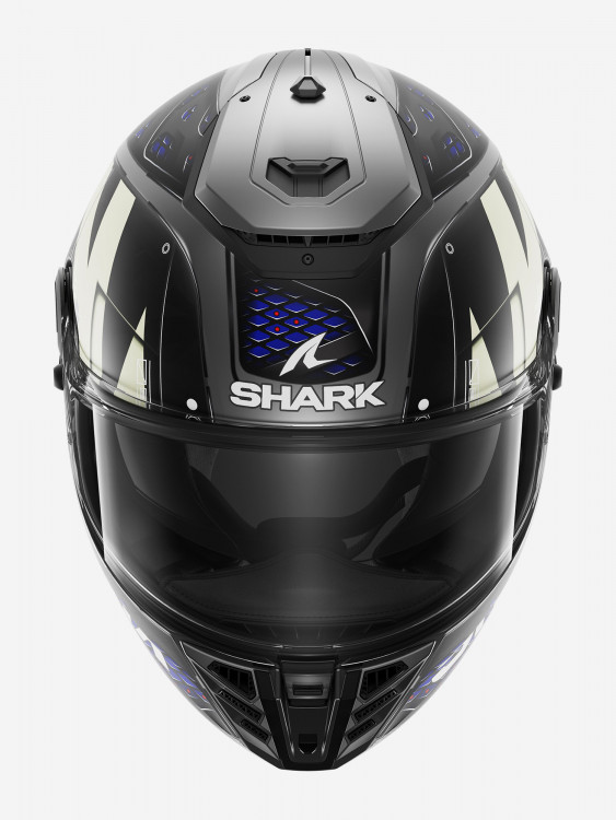 Мотошлем интеграл SHARK SPARTAN RS STINGREY MAT Antracite/Antracite/Blue