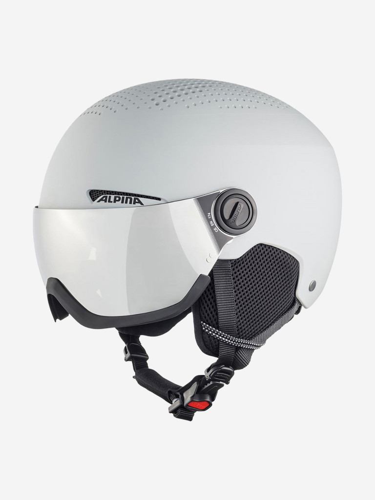 Горнолыжный шлем с визором Alpina Arber Visor Q-Lite Grey Matt
