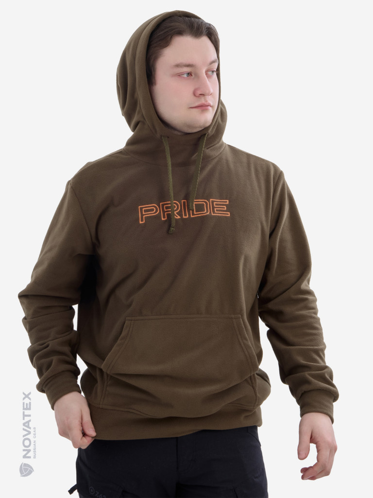 Толстовка флисовая для охоты и рыбалки PRIDE, хаки