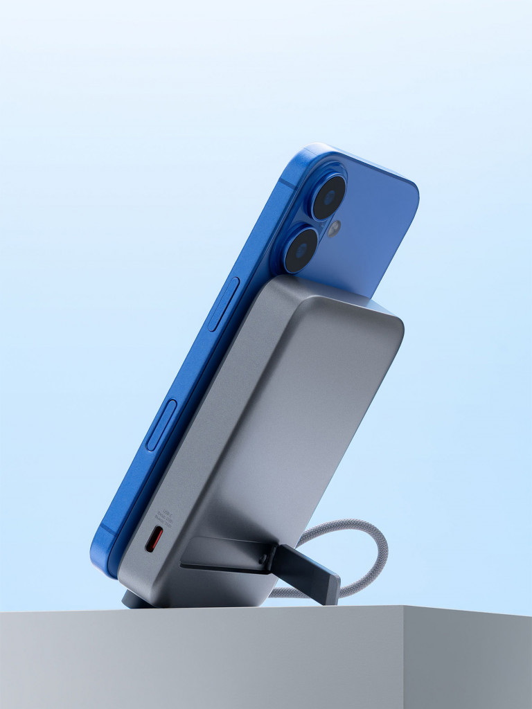 Внешний аккумулятор NRG MageSafe Qi2 10000 мА-ч (37Вт-ч), 15Вт