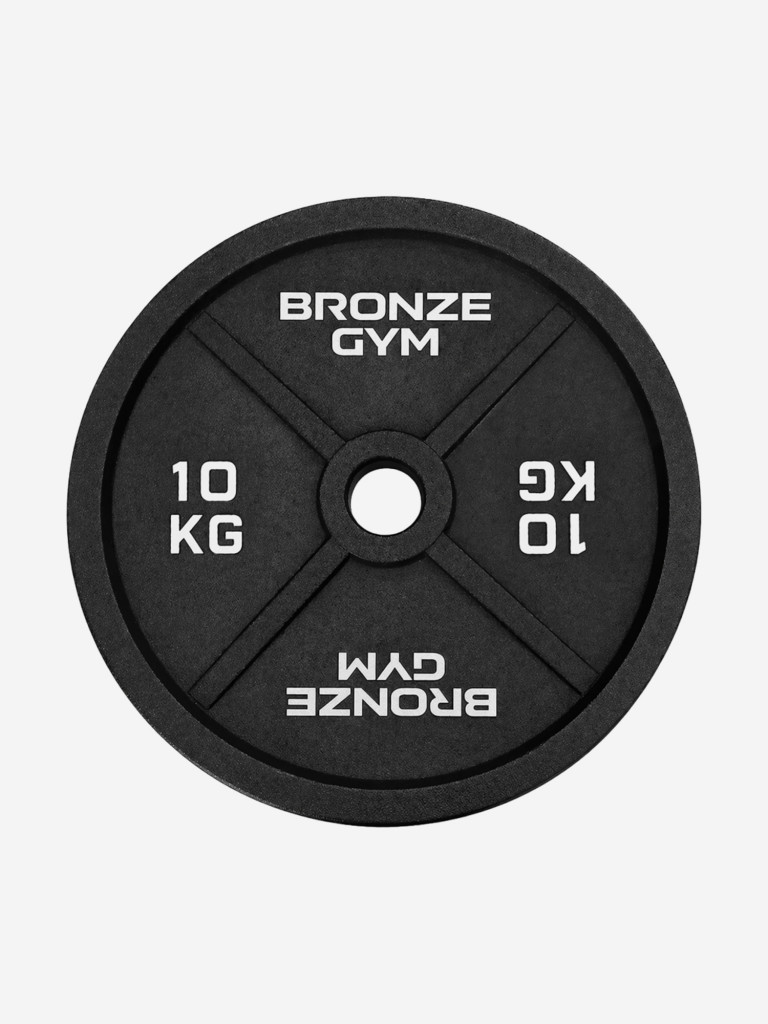 Диск олимпийский 51 мм BRONZE GYM чугунный 10 кг