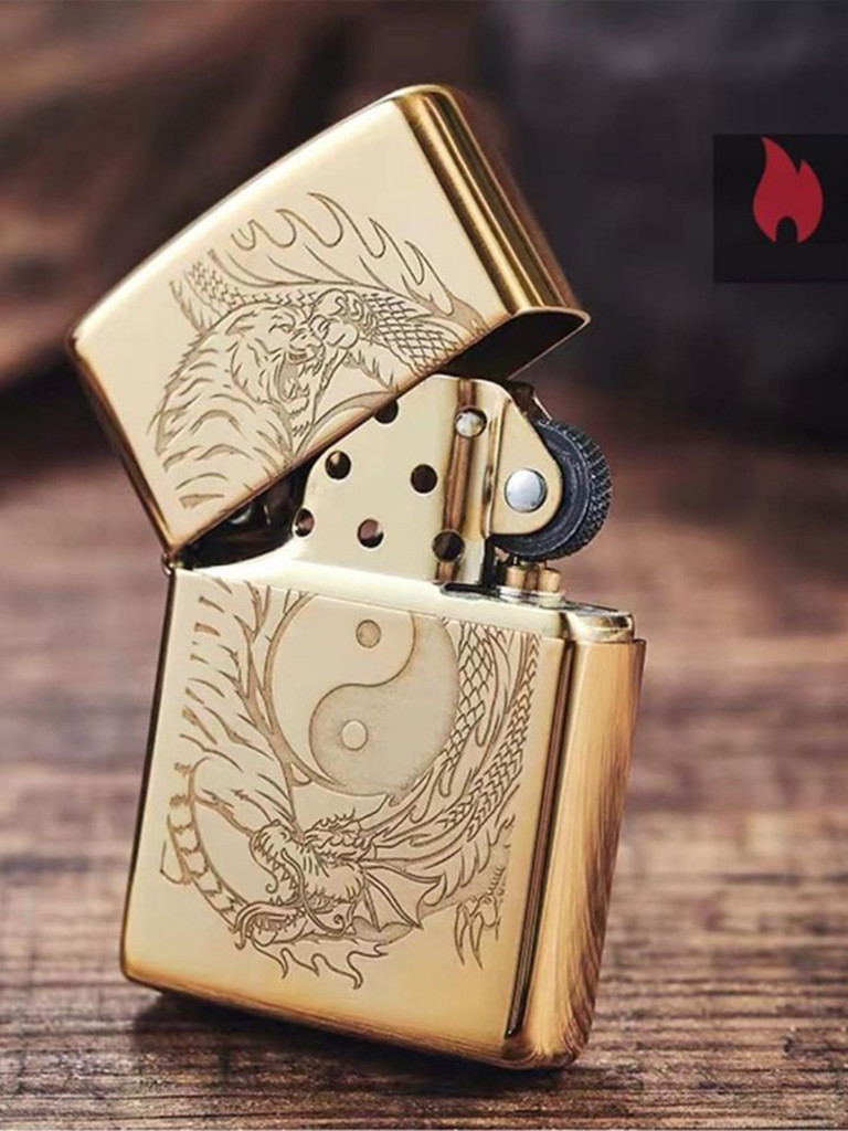 Зажигалка бензиновая ZIPPO 49024 Tiger and Dragon