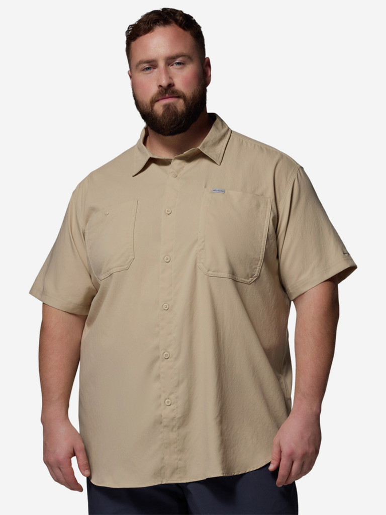 Рубашка с коротким рукавом мужская Columbia Silver Ridge Utility II SS, Plus Size