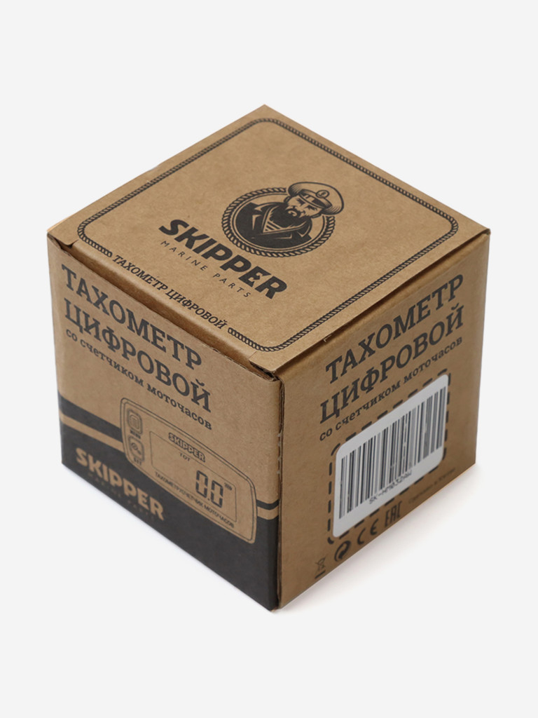 Тахометр Skipper со счетчиком моточасов, подсветкой и кабелем 4,5 м, влагозащита IP65