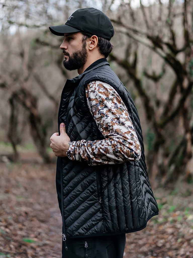 Жилет HUT TAIGA мужской утепленный черный