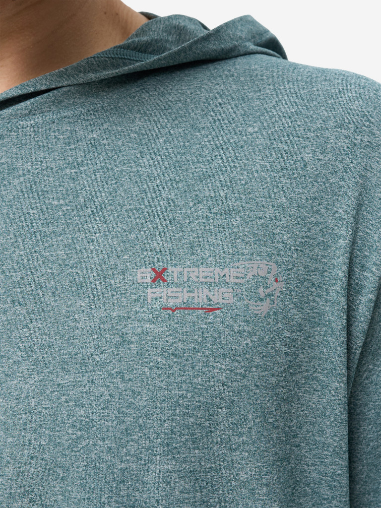 Лонгслив мужской Extreme Fishing PSS-G301H с капюшоном, с защитой от солнца UPF50+ для рыбалки