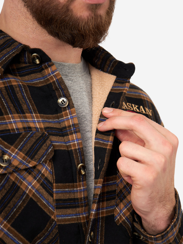 Рубашка мужская Alaskan утепленная с меховой подкладкой для рыбалки и охоты