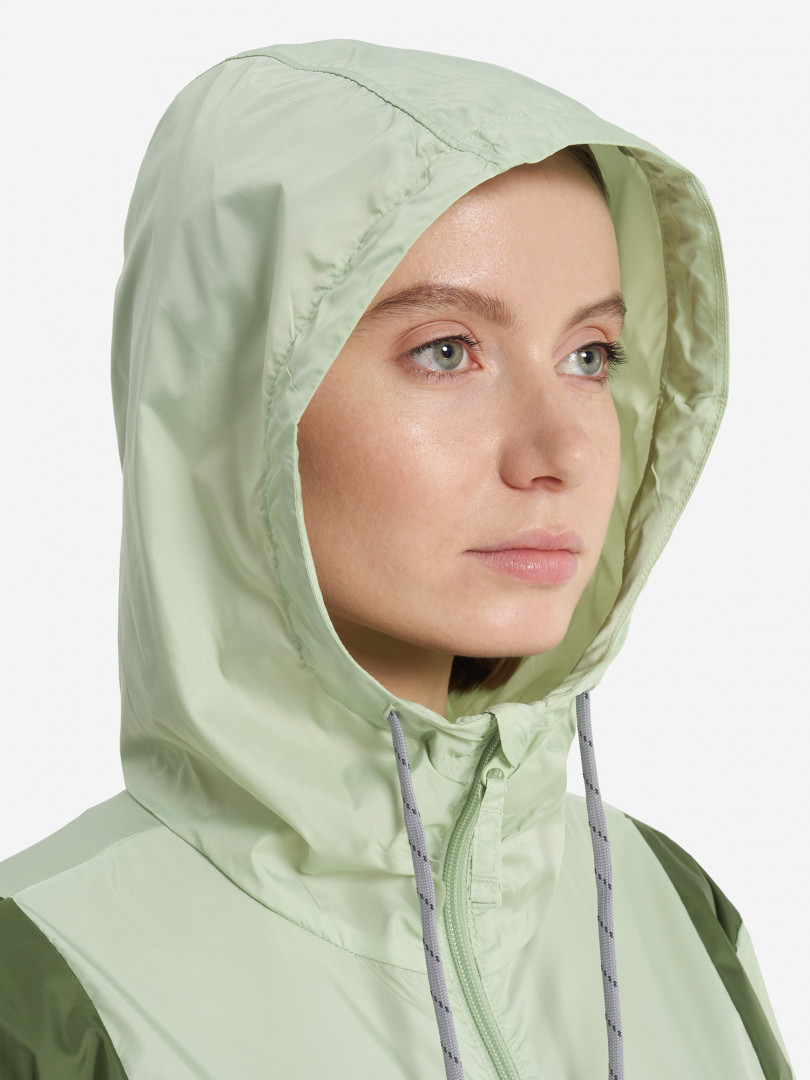 фото Ветровка женская columbia lily basin jacket, зеленый