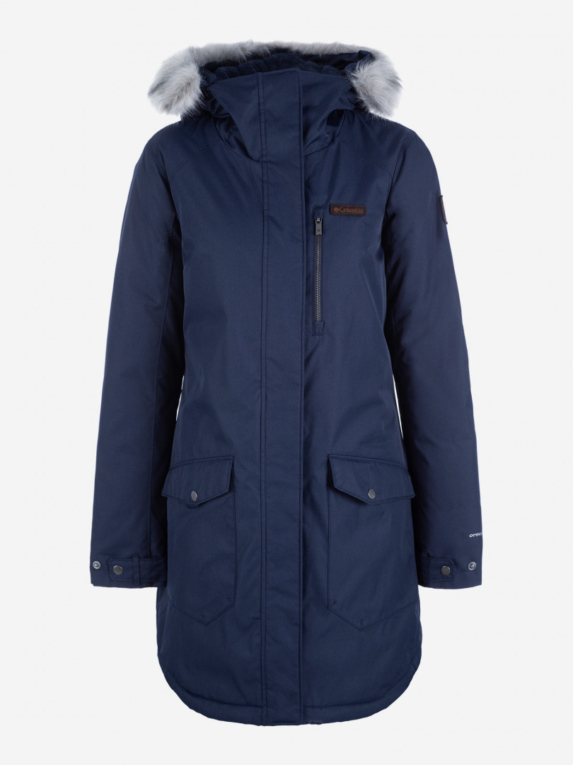 фото Куртка утепленная женская columbia suttle mountain long insulated jacket, синий