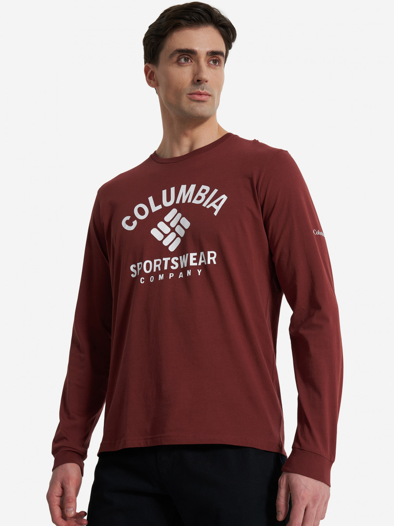 

Лонгслив мужской Columbia Rockaway River Graphic Ls Tee, Красный