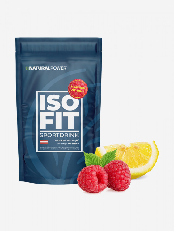 Изотоник Natural Power ISO FIT 400 гр Малина-лимон, Австрия