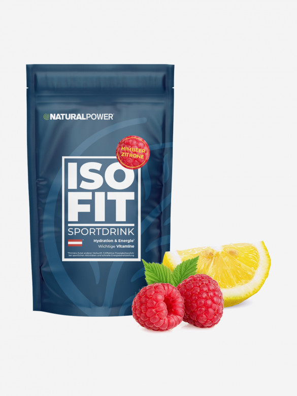 Изотоник Natural Power ISO FIT 400 гр Малина-лимон, Австрия