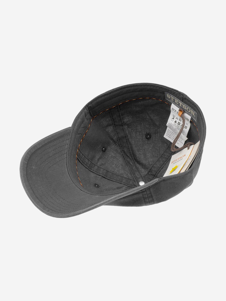 Бейсболка STETSON 7711102 BASEBALL CAP DELAVE ORGANIC (черный)