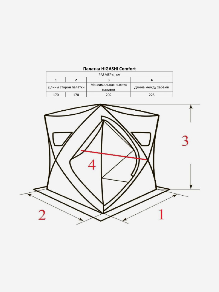 Зимняя палатка HIGASHI Comfort