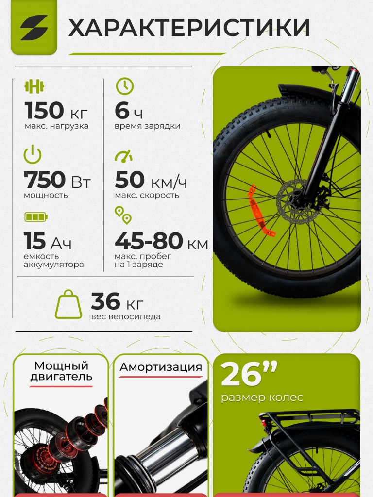 Электровелосипед Samik V3 Max