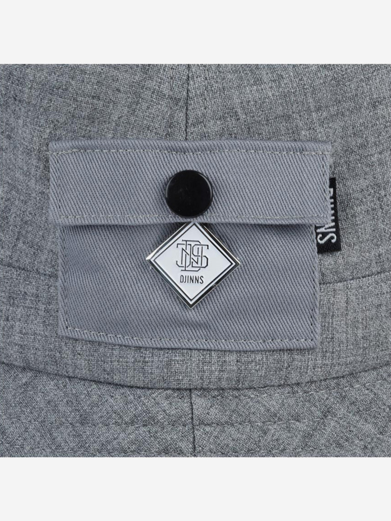 Панама DJINNS Bucket Hat WoolMelange (серый)