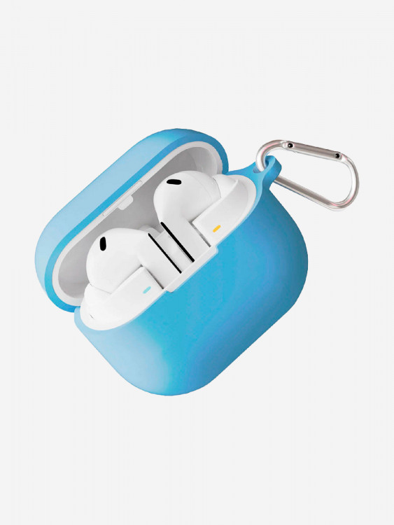 Чехол силиконовый VLP Charm Case для Samsung Galaxy Buds3/3Pro, голубой 4030