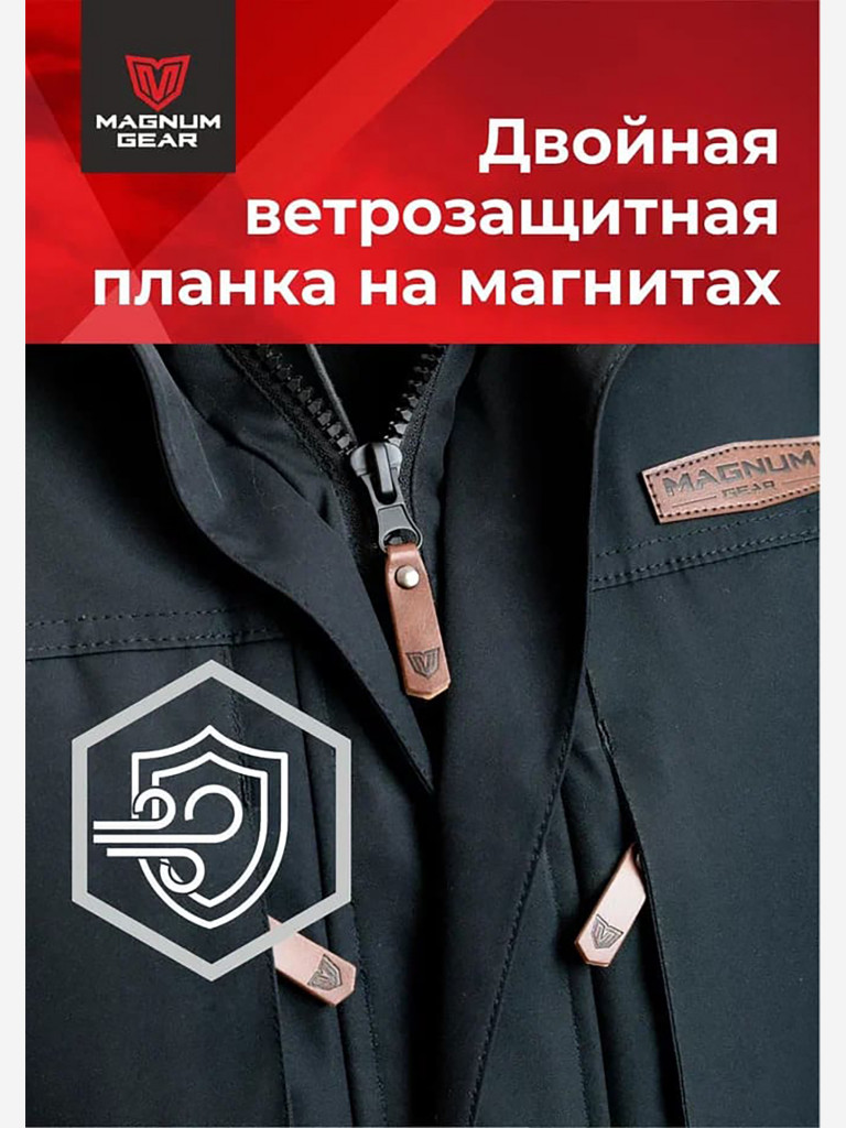 Парка для охоты мужская MAGNUM GEAR HUSKY PARKA -40°С черный