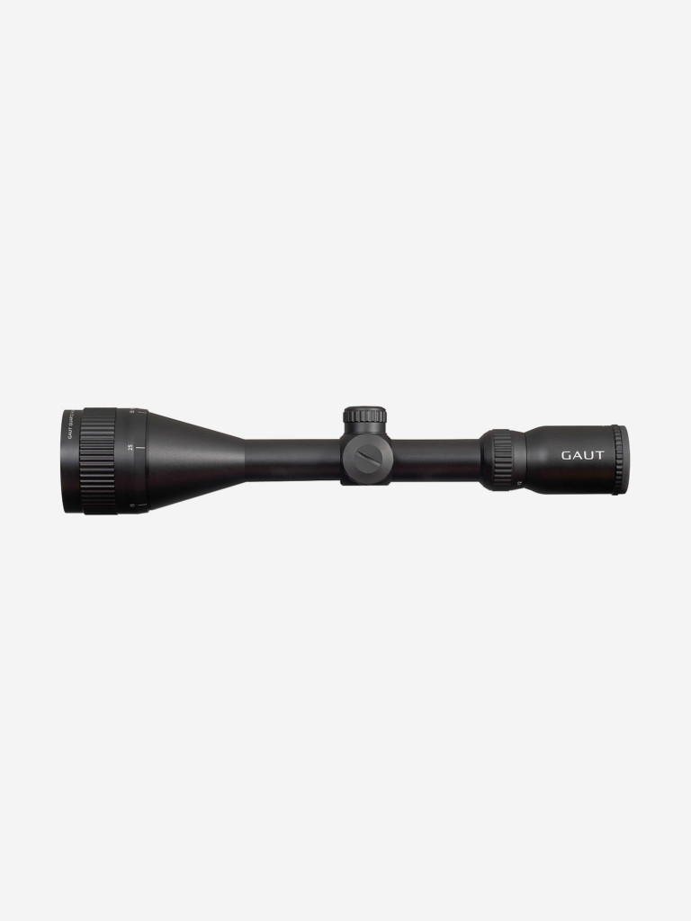 Прицел Gaut Quartz 4-12x50, AO-параллакс, сетка 2 (Mil-Dot), подсветка красная, 25.4мм, поправки 1/4 МОА