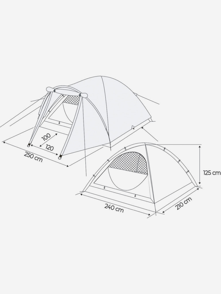 Палатка 4-местная Denton DLT-4 Plus